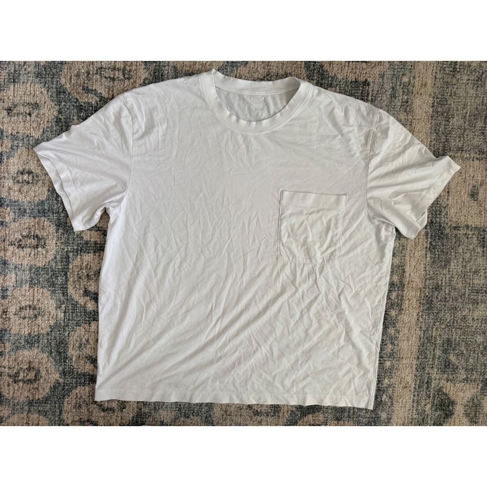 Lululemon The Fundamental‎ Pocket T-Shirt White Large Excellent Condition